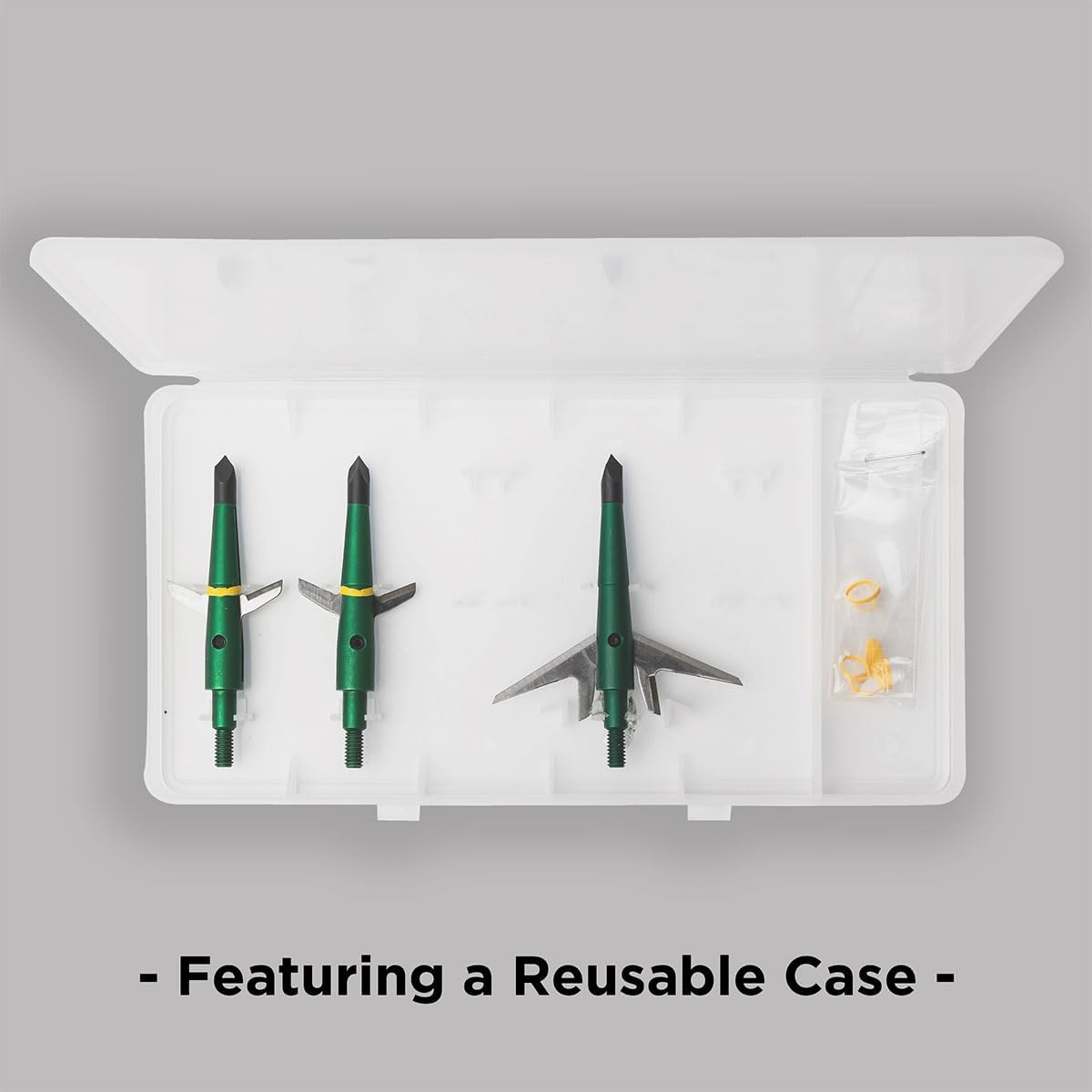 Swhacker SWH00207 #207 2 Inch Cut Broadheads Set of 3-100 Grain, Green, 2"