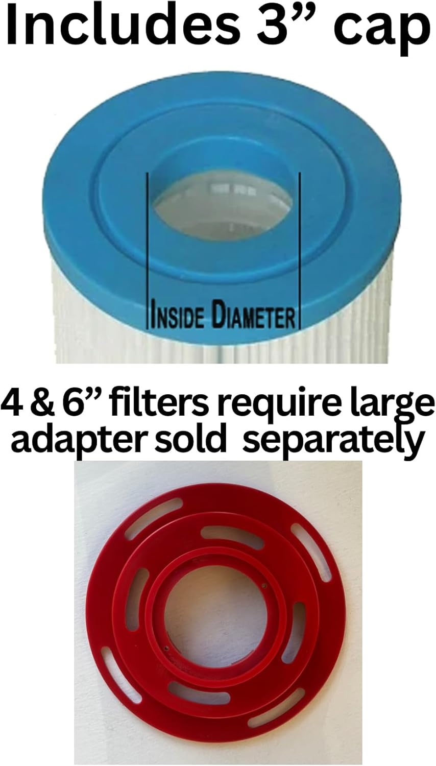 SpinDoc Filter Cleaning Stand Cleaner for 3, 4 or 6 Inch Swimming Pool Cartridges, Tornado Cyclonic Spinner Action Maintenance Pump Equipment Above in ground Solar Cover Salt Systems or Chlorine