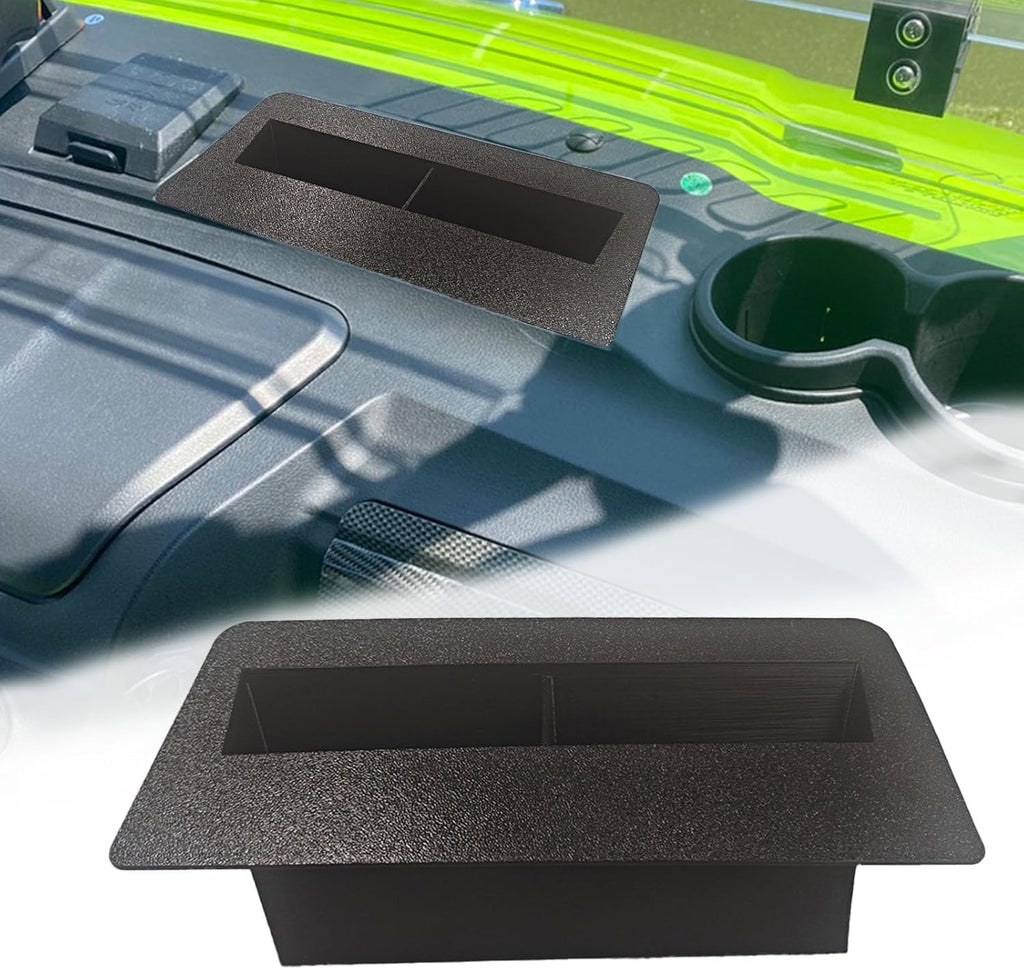 Evolution Golf Cart Console Organizer, Dual Storage Compartment for Phone and Wallet, Compatible with for Evolution D5 Maverick and for Ranger Models, Black