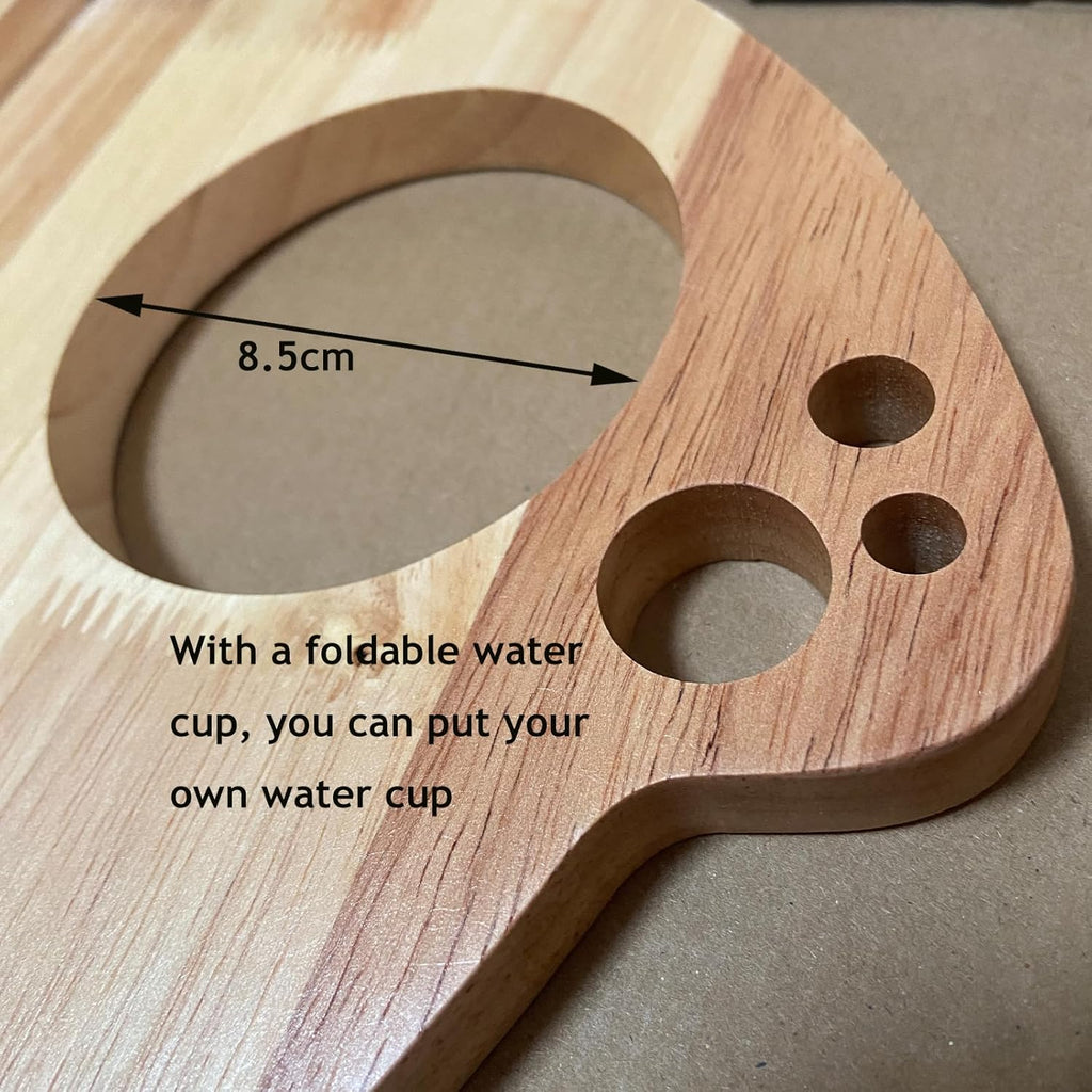 Car Cup Holder Tray for USPS/LLV Mail Carriers, Wooden Organizer with Scanner Slot, Pen Holder, Drink Holder, Postal Vehicle Accessory